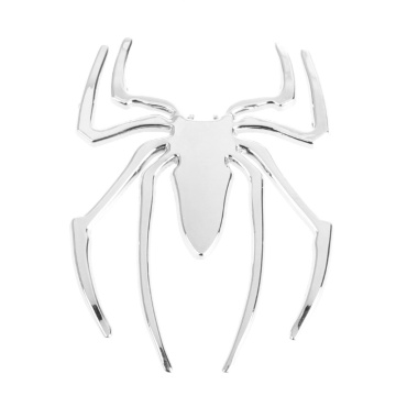 3D Car Sticker HOT Universal Metal Spider Emblem Chrome Motor Decal Ornament