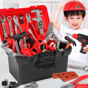 21-54pcs Garden Tool Toys Kids Pretend Play Toolbox Set Simulation Drill Screwdriver Repair Tool Kit House Play Toys Gifts