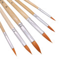 Line Fine Professional Drawing Gouache Oil Paint Brushes Different Shape Round Pointed Tip Hair Painting Brush Set Art Supplies