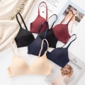 Seamless Bra Set for Women Underwear Push Up Wireless Lingerie Set Adjusted-straps Simple Style Comfortable Everyday Female