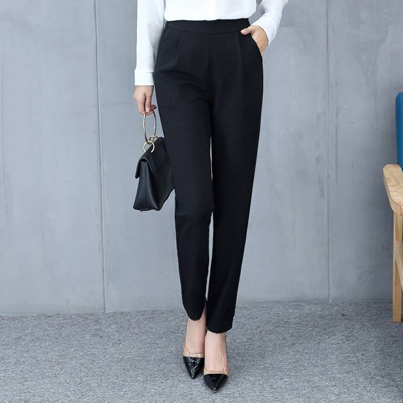 Women Autumn Pants Ankle Pants Female Slim Drape Casual Pants Comfortable and Smooth Trousers UND Sale