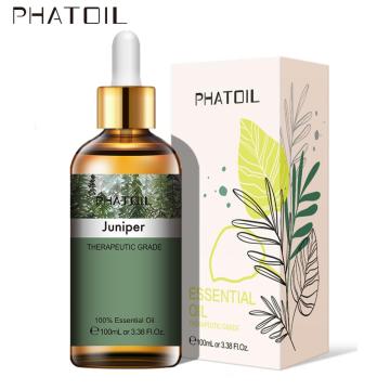 100ML Juniper Essential Oil Diffuser Pure Natural Essential Geranium Tea Tree Lemongrass Chamomile Cedarwood Cinnamon Aroma Oil