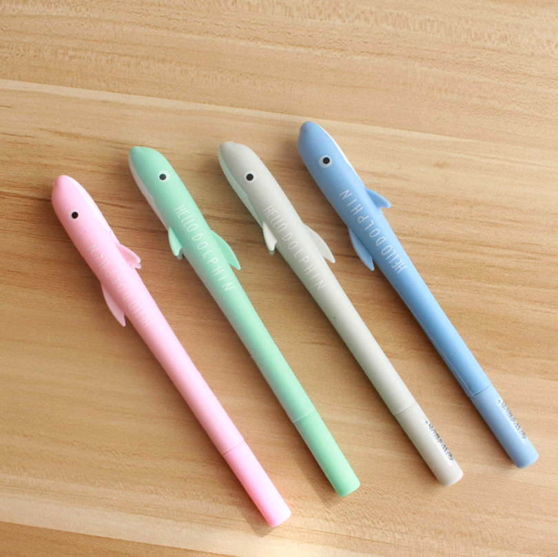 Cute Dolphin Gel Pen Ink Marker Pen School Office Supply Escolar Papelaria
