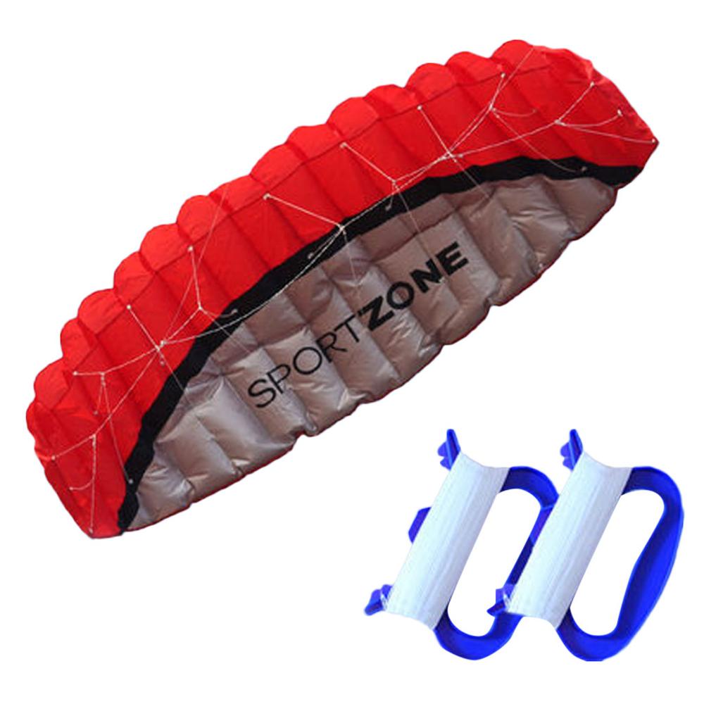 free shipping 2.5m dual Line Stunt power Kite soft kite line winder rainbow kite parafoil inflatable alien traction kite factory