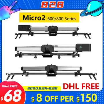 Zeapon Micro 2 E600 E800 M600 M800 Camera Slider Professional Motorize Track Dolly Rail System For DSLR Cameras Sony BMCC Canon