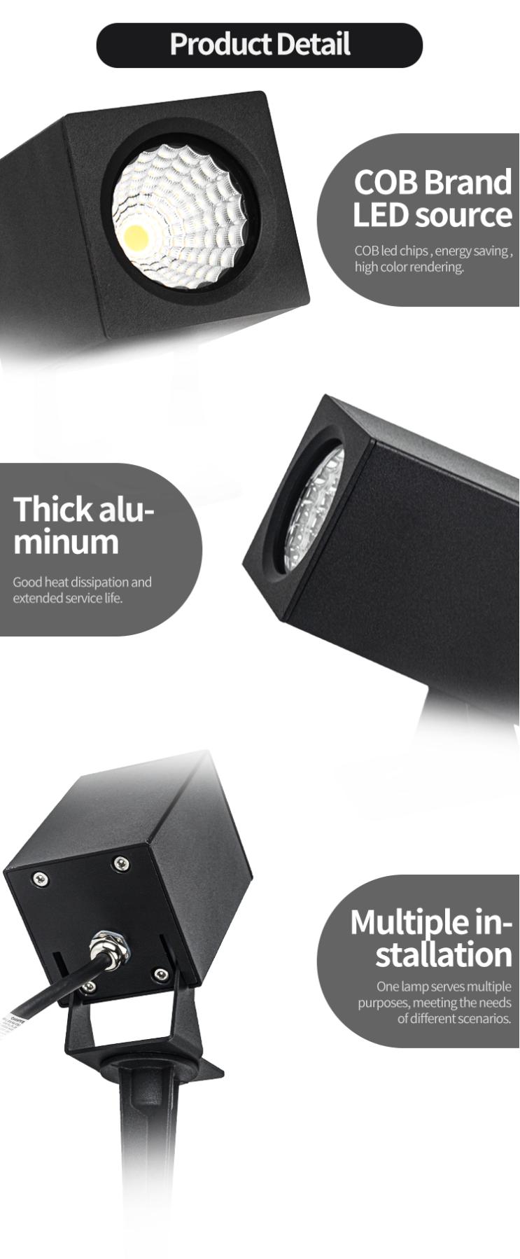 square led spike light