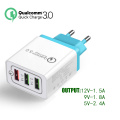 3 Ports 18W Portable Travel USB Wall Charger Quick Charge QC 3.0 2.0 Fast Charger Wall Adapter For Samsung S7 Xiaomi iPhone iPad