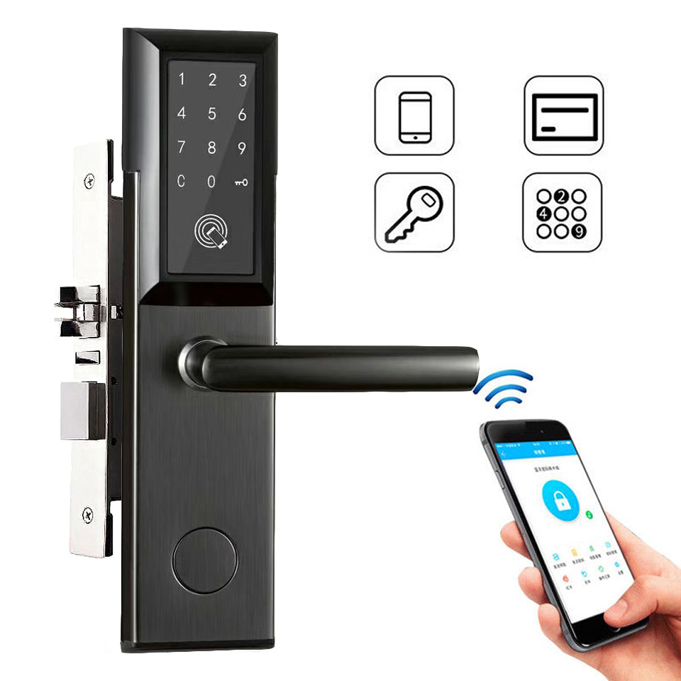TTLock App Electronic Digital Door Lock Bluetooth Control RFID Card Keyless Entry Smart Lock YOHEEN