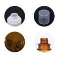 5pcs Empty Amber Green Glass Refillable Bottles Makeup Jar Pot Travel Face Cream Lotion Vials Cosmetic Containers