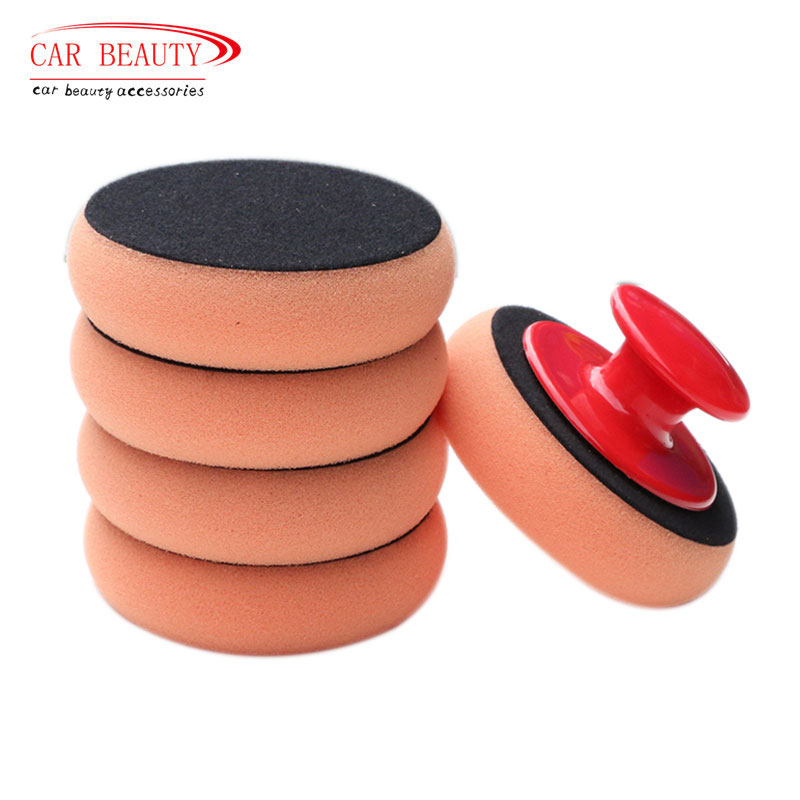 5Pcs/Set Car Wash Wax Polish Pad Polishing Pad Sponge Car Cleaning Cloth Microfiber Applicator Pads For Pulidora De Coche