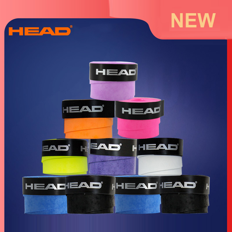5Pcs Original HEAD Tennis Handle Griptape Tennis Overgrip PU HEAD Tennis Racket Sweat Band Absorption Grip Badminton Racket Grip