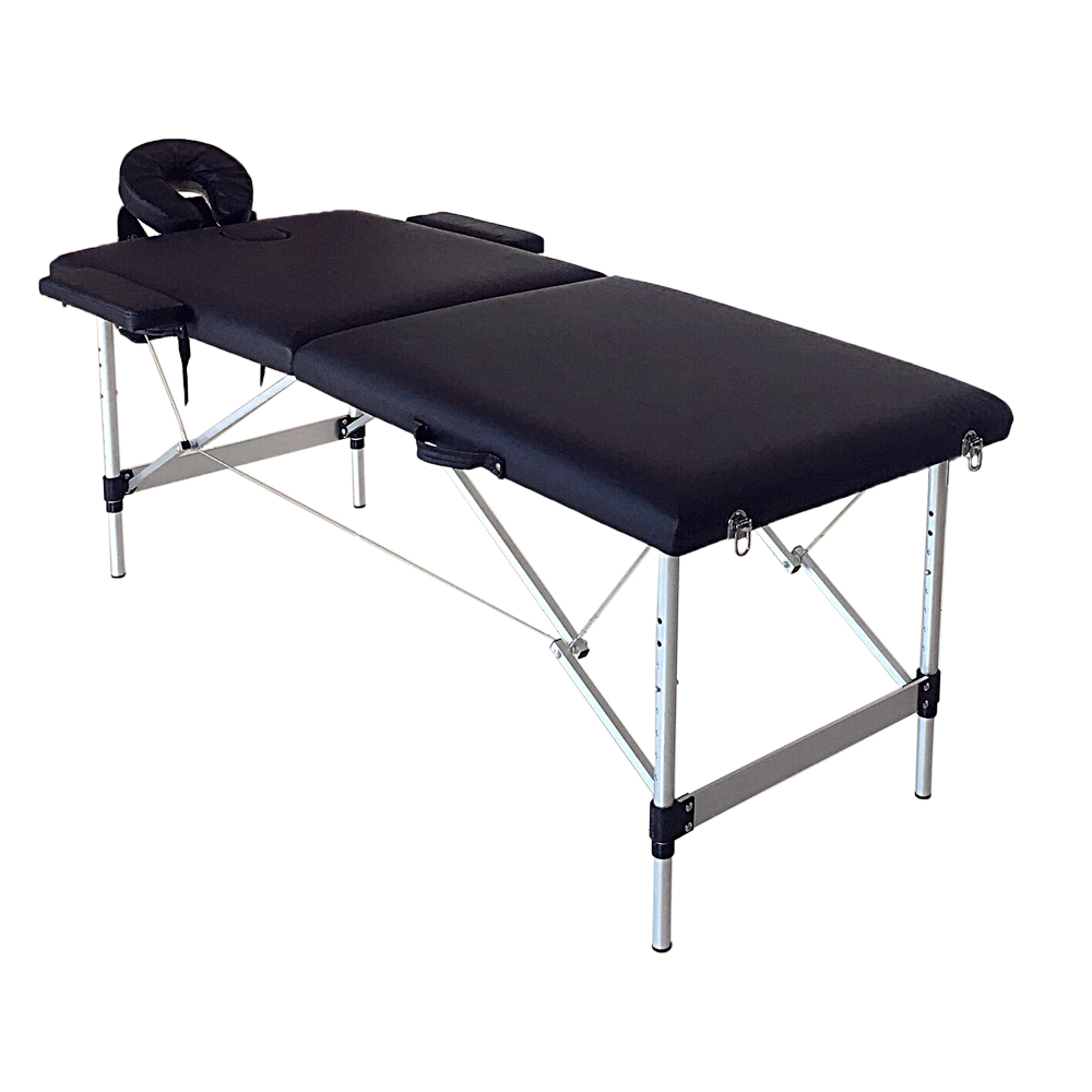 84" Portable Foldable Aluminum Massage Table SPA Bed with Carry Case Beauty Salon Therapy Massage Bed Treatment Table - US Stock