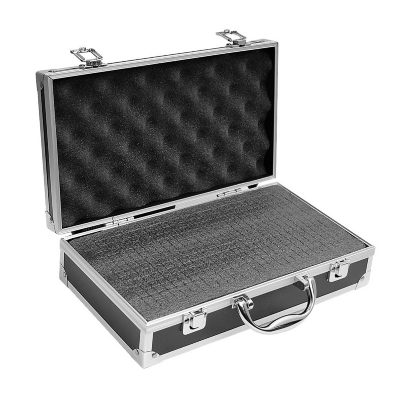 Portable Aluminum Tool Box Safety equipment Toolbox Instrument box Storage Case Suitcase Impact Resistant Case With Sponge