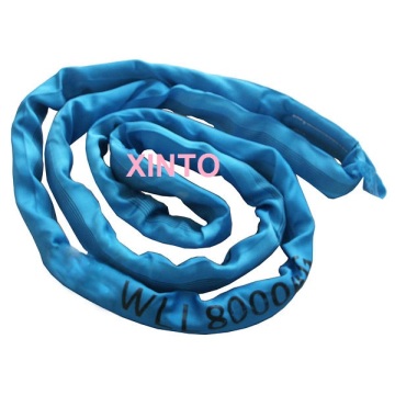 8TX1M 6:1 High tensile endless soft round sling industrial grade lifting sling polyester fiber strap tree glass auto shipping