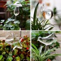 New Cute House Plants Flowers Automatic Water Feeder Auto Watering Devices Transparent Glass Water Feeder 6 Shape