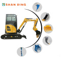 2.5 TON HYDRAULIC EXCAVATOR WITH CABIN
