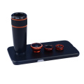 Apexel 4 in 1 12X Telephoto Fisheye Wide-Angle Macro Lenses kit with phone lens case For Samsung Galaxy S9 camera lens APL-12X85