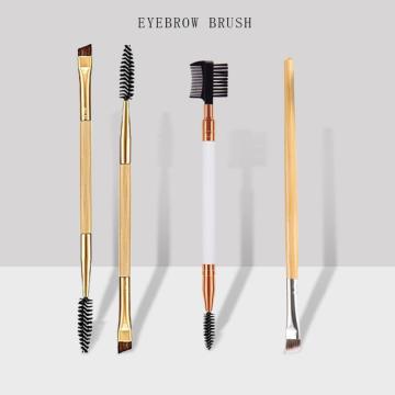Makeup Brushes Set Double Ended Wood Handle Eyebrow Comb Blending Eyeliner Brush Eyelash Applicator Pincel Beauty Cosmetics Tool