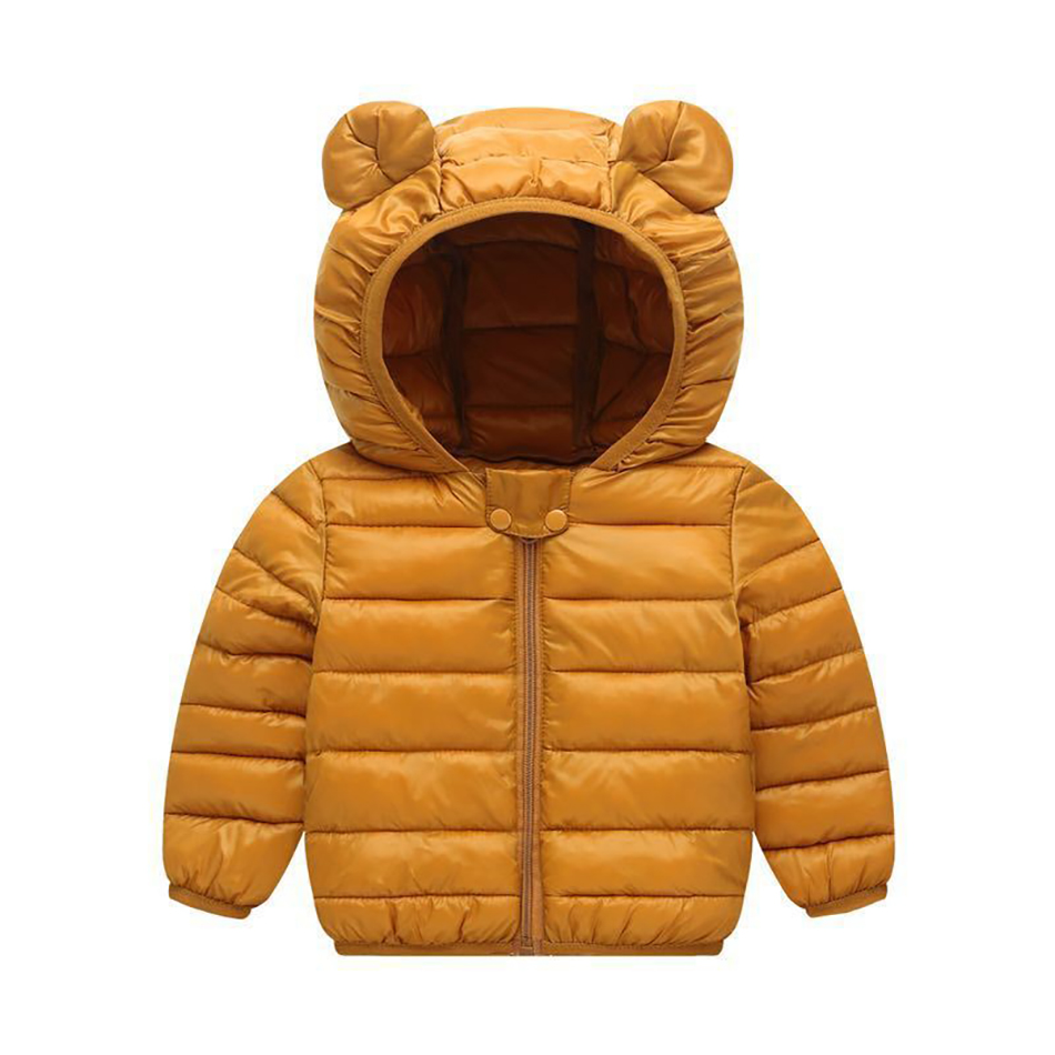 1 2 3 4 Years Baby Boys Girls Clothes Jackets Hooded Zipper Coat Autumn Winter Warm Fashion Outwear Jackets Children's Clothing
