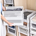 Wardrobe Drawer Storage Basket For Bedroom Wardrobe Closet Stackable Layered Storage Racker Multifunctional BasketType Organizer
