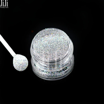 1g Nail Art Glitters New Arrival Aluminium Powder Silver Color Dust Nails For Manicure Chrome Color Tips Decorations JIL03