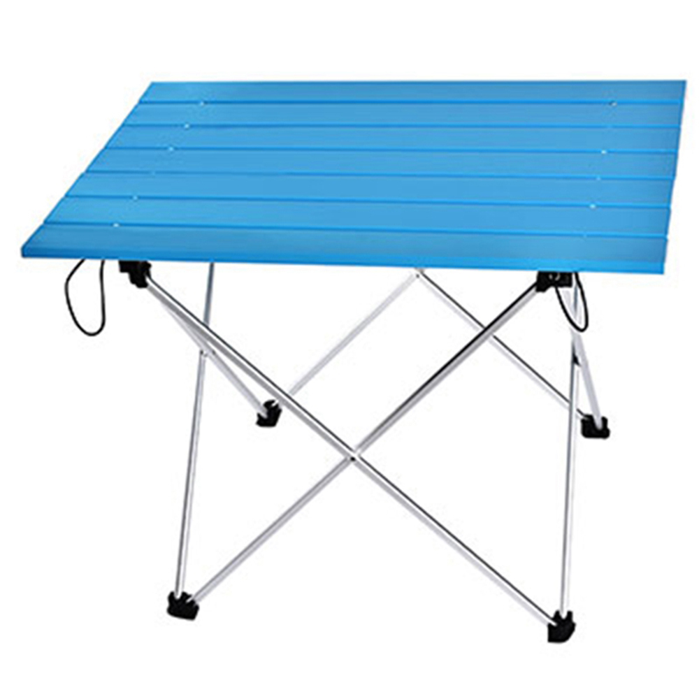 Aluminum Portable Table Foldable Camping Hiking Desk Travel Outdoor Picnic Beach Table Size 40*34.5*29cm