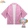 One Piece Japanese Kimono new print Luffy Cardigan Cosplay Shirt Summer Kawai One Piece Kimono cardigan samurai costume clothing