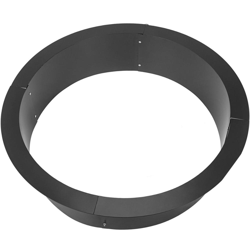 Fire Pit Ring 45 Inch Outsidex 39 Inch Inside 3.0mm Thick Heavy Duty Solid Steel Fire Pit Liner DIY Campfire Ring