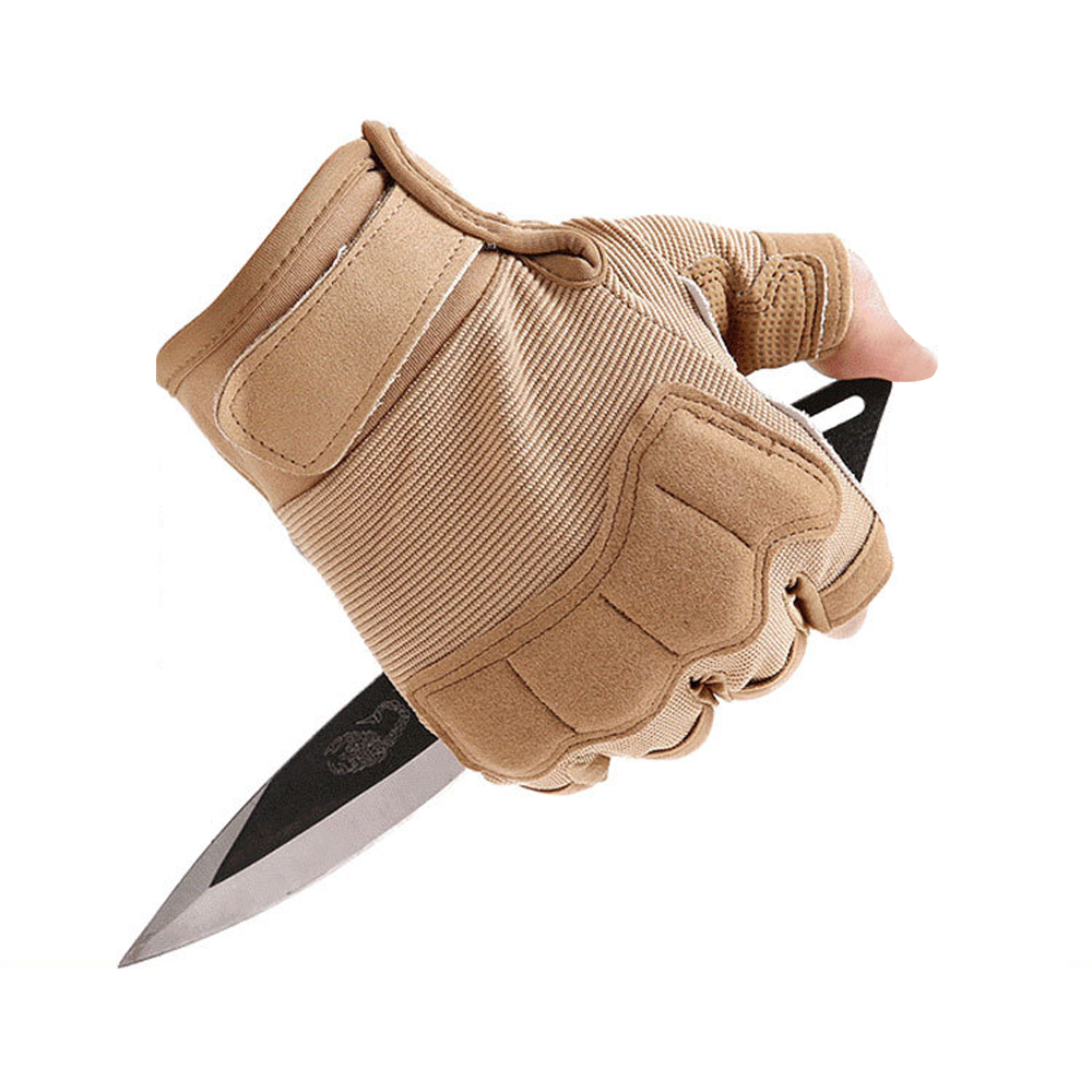 Outdoor Tactical Fingerless Gloves Military Army Shooting Hiking Hunting Climbing Cycling Riding Airsoft Half Finger Gloves