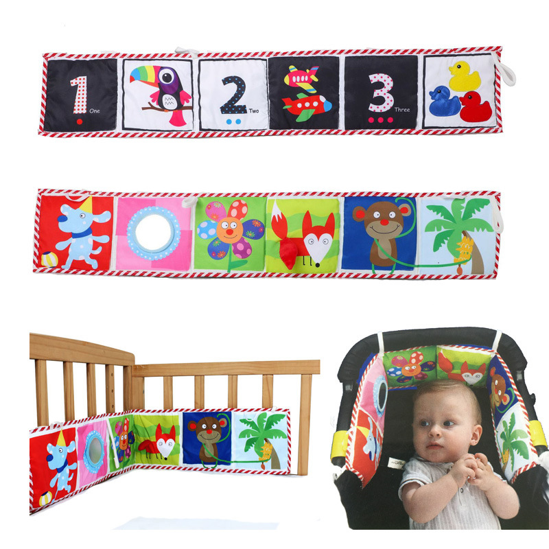 Babys Room Decor Crib Cloth Bumper Multi-Touch Double Protector Bebe Books Bed Bumper Cot Fence soothe Towel Newborn Bedding Set
