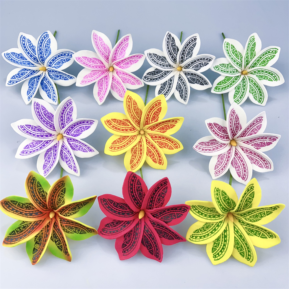 Kn Hf022t Yl Plumeria Hair Pick