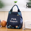 PURDORED 1 Pc cartoon lunch bag women Fresh Cooler Bags Waterproof Portable Zipper Thermal Oxford Lunch box Tote Food Bags