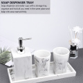 1 Set Home Bathroom Kitchen Soap Dispenser Bottle Organizer Tray with Cups