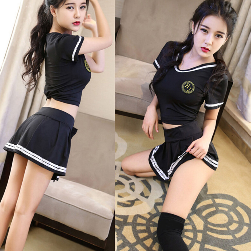 Classic Pure School Girl Costume Set Cheerleader Bunny Dirndl Korean Japanese Sexy Cosplay School Uniform