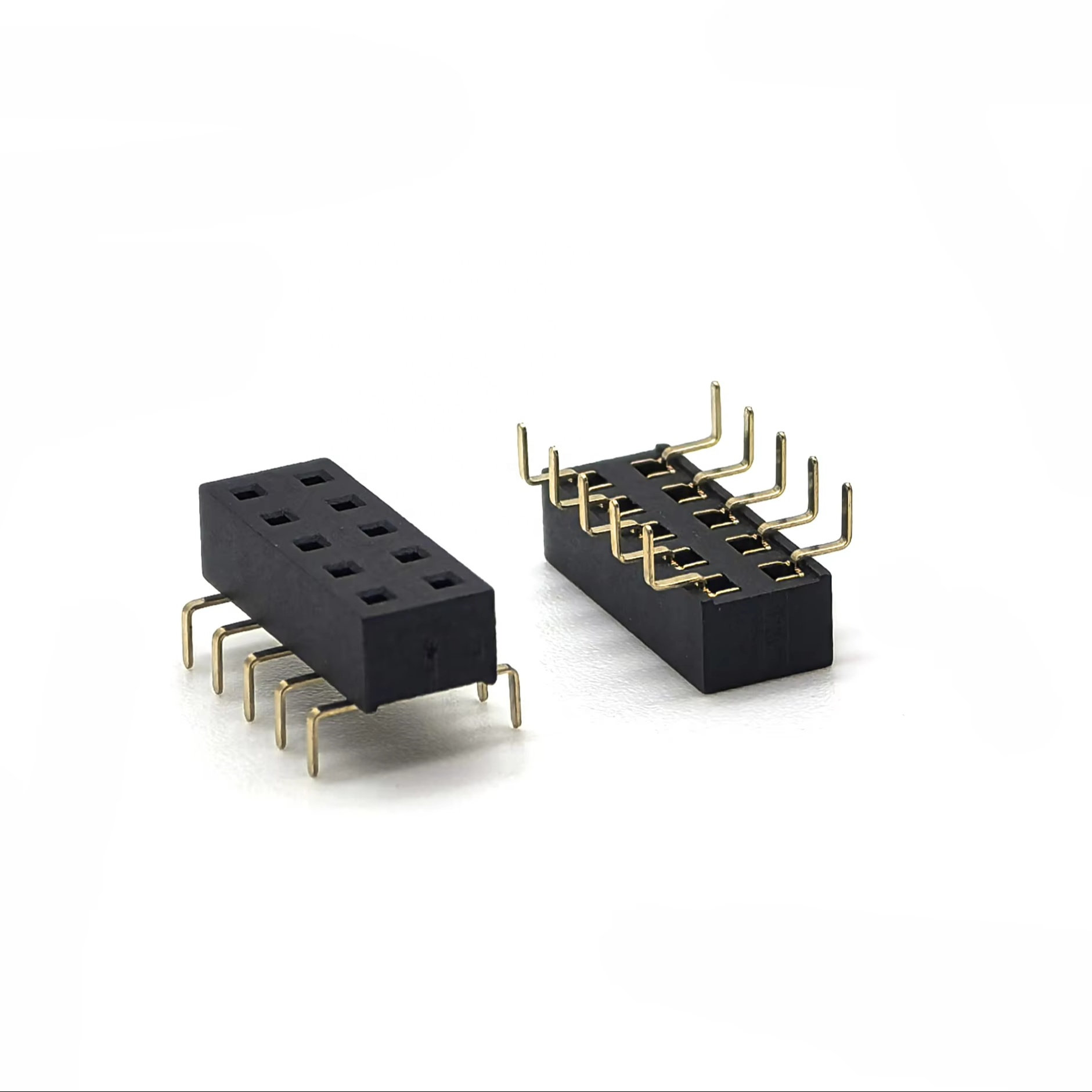 2.54mm Pitch Female header Connector Dual Row Bottom Entry H3.5mm 2*5P