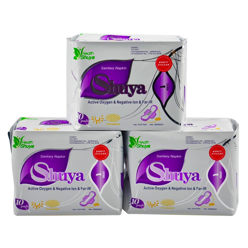 3 Pack menstrual pad anion sanitary pads feminine hygiene Product cotton sanitary napkin Health shuya anion panty liner 30 piece