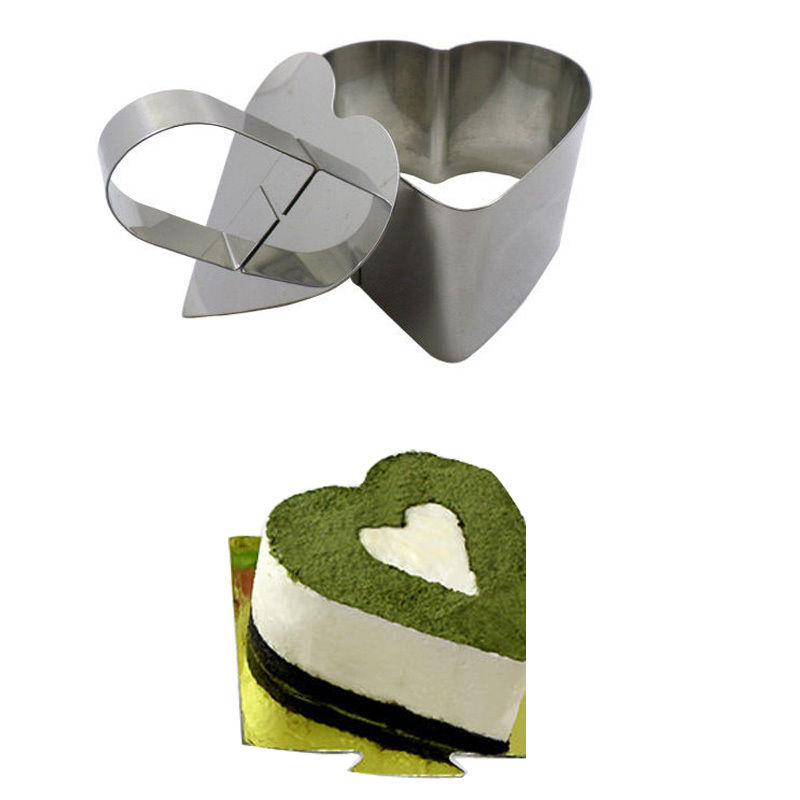 Kitchen DIY Bakeware Tools Stainless Steel Cupcake Mold Salad Dessert Die Mousse Ring Cake Cheese Tool