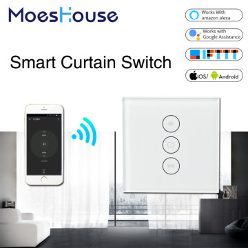 WiFi Smart Curtain Switch Smart Life Tuya for Electric Motorized Curtain Blind Roller Shutter Works with Alexa and Google Home