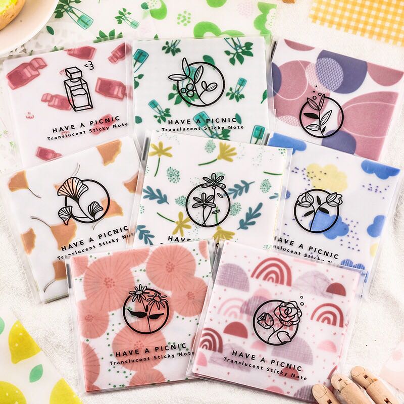 Cute Fruit Lime soda butter paper Memo Pad Transparent Notes Memo Notepad School Office Supply Escolar Papelaria Gift Stationery