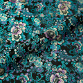 Brocade silk fabric flower cloth nylon fabrics for sewing material for dress textile
