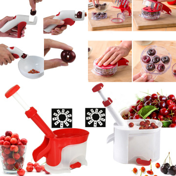 Cherry Pitter Seed Remover Machine Fruit Nuclear Corer With Container Accessories Gadgets Tool for Kitchen Free Shipping