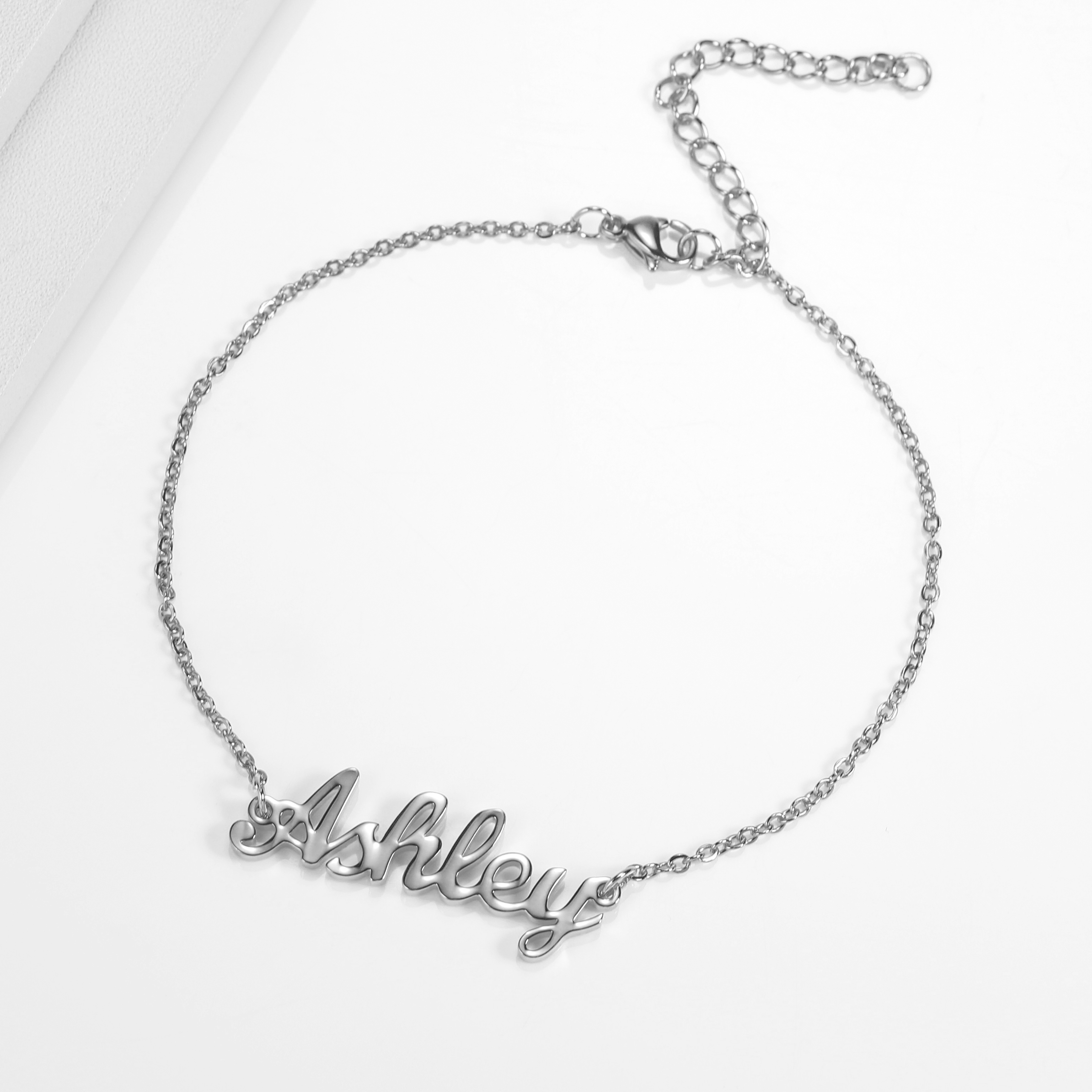 Zciti Personalized Name Anklet Bracelet- Initial Anklet - Letter Anklet - Custom Name Anklet - Dainty Classic Jewelry