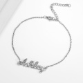 Zciti Personalized Name Anklet Bracelet- Initial Anklet - Letter Anklet - Custom Name Anklet - Dainty Classic Jewelry
