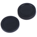 Body+Rear Lens Cap Cover Protective Case For Olympus M4/3 Camera Accessory Black