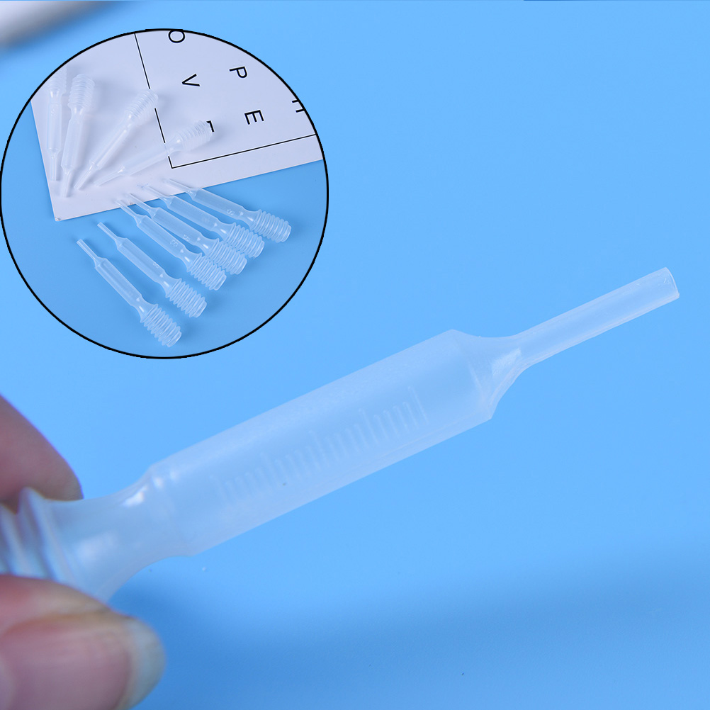 10Pcs 5ml Transparent Medical Microbiology Eye Dropper Set Liquid Transfer Graduated Pipettes For Chemistry Laboratory Supplies