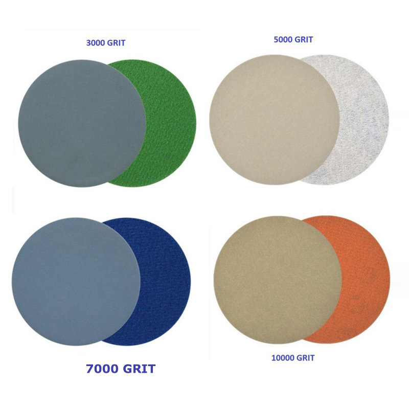 50/20pcs Sandpapers Hook And Loop 3 Inch 3000 5000 7000 10000Grit Sand Paper Sanding Discs For Dry Wet Grinding Abrasive Tools