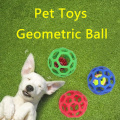 Geometric Ball Pet Dog Cat Toys Natural Non-Toxic Rubber Ball Toy Chew Toys For Small Medium Large Dogs Pet Training Products