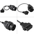 Newest 1Pcs 20 Pin to 16 Pin OBD2 Adapter Connector Scanner Cable High Quality Diagnostic Tools For BMW E36 E38 E39 E46