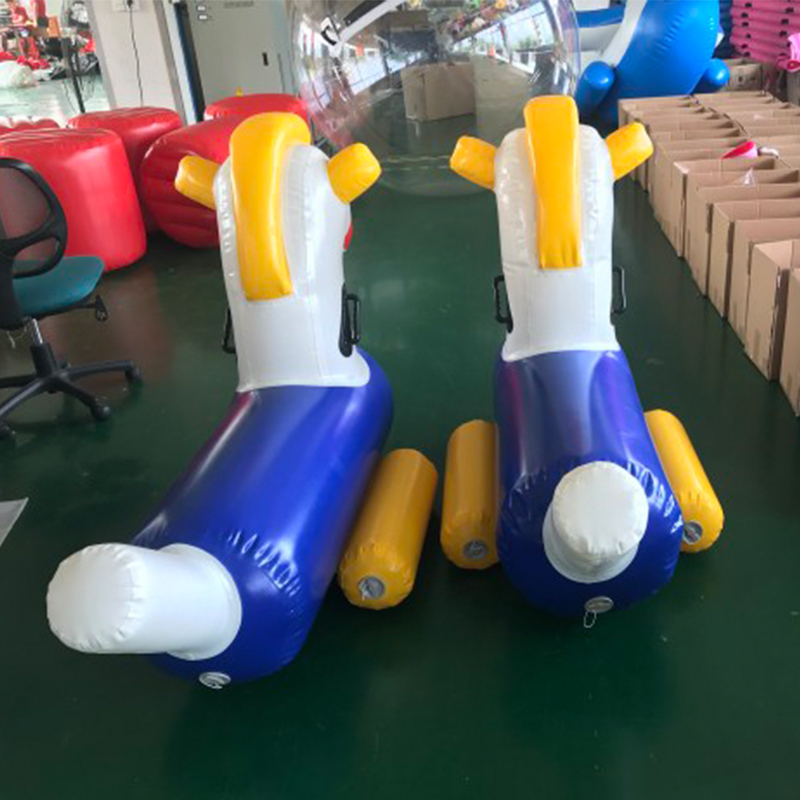 Inflatable Kids Riding Funny Toy Ride On Animals Toys Children Rocking Play Horse Chair Grassland Park Equipment for Sale