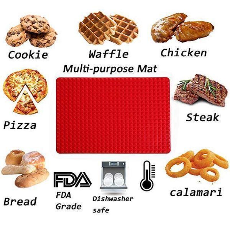 Silicone Cooking Mat Baking Pizza BBQ Pastry Nonstick Pan Pad Cooking Mat Tools Oven Baking Tray Mat Kitchen Bakeware Gadgets